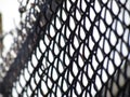 Barbed wire mesh, selective focus Royalty Free Stock Photo