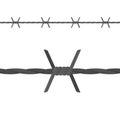 Barbed wire seamless vector Royalty Free Stock Photo
