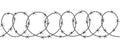 Barbed Wire Security Fence Seamless Pattern Vector Royalty Free Stock Photo