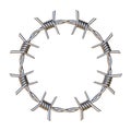 Barbed wire Small circle 3D