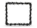 Barbed wire square frame Royalty Free Stock Photo