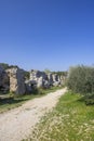 Barbegal aqueduct (Aqueduc Romain de Barbegal) near Arles, Fontvieille, Provence, France Royalty Free Stock Photo