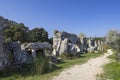 Barbegal aqueduct (Aqueduc Romain de Barbegal) near Arles, Fontvieille, Provence, France Royalty Free Stock Photo