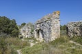 Barbegal aqueduct (Aqueduc Romain de Barbegal) near Arles, Fontvieille, Provence, France Royalty Free Stock Photo