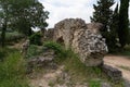 Barbegal ruin of roman Aqueduct Royalty Free Stock Photo