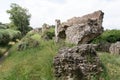 Barbegal ruin of a roman Aqueduct Royalty Free Stock Photo