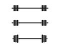 Barbel, Dumbbell Gym Icon Logo template Royalty Free Stock Photo