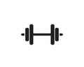 Barbel, Dumbbell Gym Icon Logo template