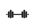 Barbel, Dumbbell Gym Icon Logo template