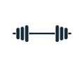 Barbel, Dumbbell Gym Icon Vector Logo Template Illustration Design
