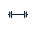 Barbell, Dumbbell Gym Icon Vector Logo Template Illustration Design