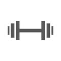 Barbell icon vector simple
