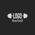 Barbell Logo Vector Royalty Free Stock Photo