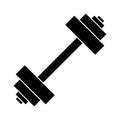 Barbell vector icon