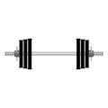 Barbell vector illustration isolated on a white background in EPS10 Royalty Free Stock Photo