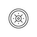 Barbell Weight outline icon