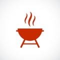 Barbeque grill vector icon