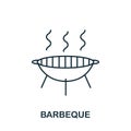 Barbeque icon from hobbies collection. Simple line element Barbeque symbol for templates, web design and infographics