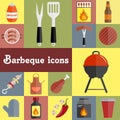 Barbeque icons set