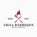 Barbeque logo design, Grill logo design