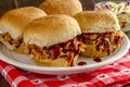 Barbeque Pulled Pork Sandwiches Royalty Free Stock Photo