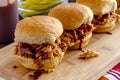 Barbeque Pulled Pork Sandwiches Royalty Free Stock Photo