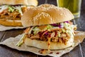 Barbeque Pulled Pork Sandwiches Royalty Free Stock Photo