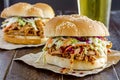 Barbeque Pulled Pork Sandwiches Royalty Free Stock Photo