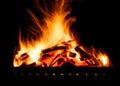Fire for the barbeque Royalty Free Stock Photo