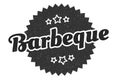 barbeque sign. barbeque vintage retro label.