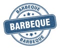 barbeque stamp. barbeque round grunge sign.