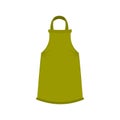 Barber apron icon, flat style