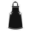 Barber apron icon, simple style