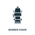 Barber Chair icon. Monochrome simple Barber Shop icon for templates, web design and infographics