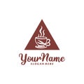 Barber Coffee Logo Design Template. Barber Coffee logo concept vector. Creative Icon Symbol