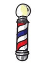 Barber pole Royalty Free Stock Photo