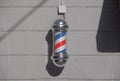 Barber pole isolated Royalty Free Stock Photo