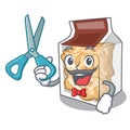 Barber pork rinds isolated in the cartoon