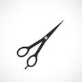 Barber scissors vector icon