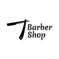 Barber shop, hair cut logo template Royalty Free Stock Photo