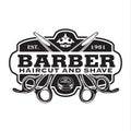 Barber Shop Hair Salon Hair Stylist Vintage  logo Luxury Pomade Retro Royal Vector Royalty Free Stock Photo