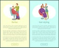 Barber Shop and Hair Styling Posters Hairdresser