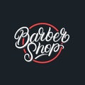 Barber Shop lettering logo