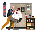 Barber shop for men, professional hairstyling care