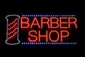 Barber shop neon sign