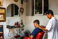 Barber shop, Saigon, South of Vietnam Royalty Free Stock Photo