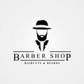 Barber shop symbol. Haircuts ans beards. Vector