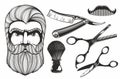 Barber shop tools Royalty Free Stock Photo