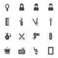 Barber Shop vector icons set Royalty Free Stock Photo