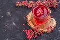 Barberry and barberry juice Royalty Free Stock Photo